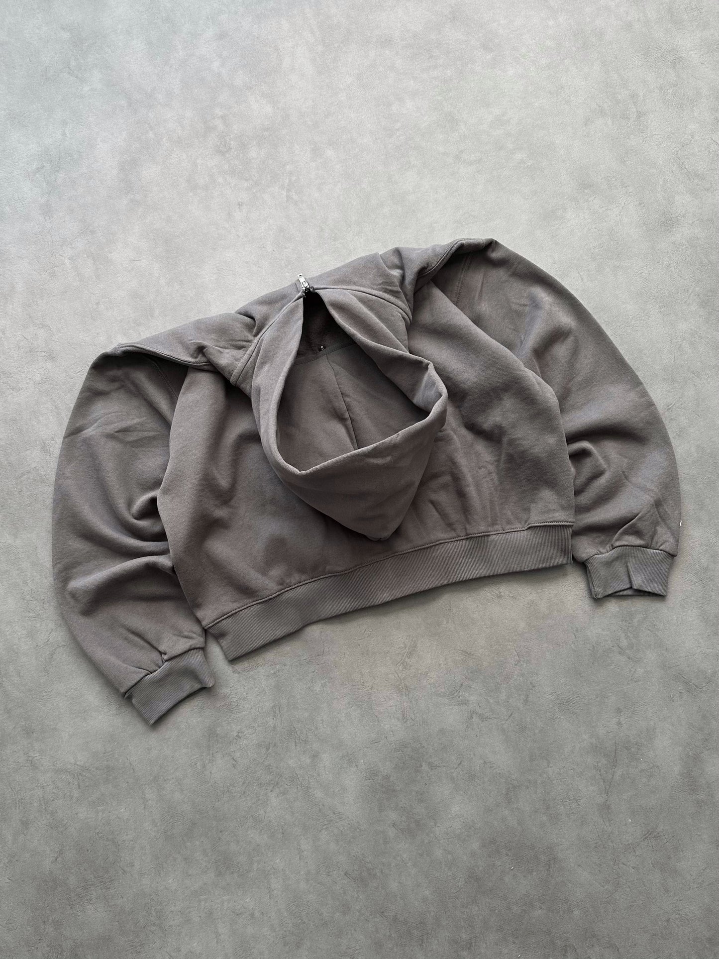 ZIP HOODIE BLANK 450 GSM - FADED CHARCOAL