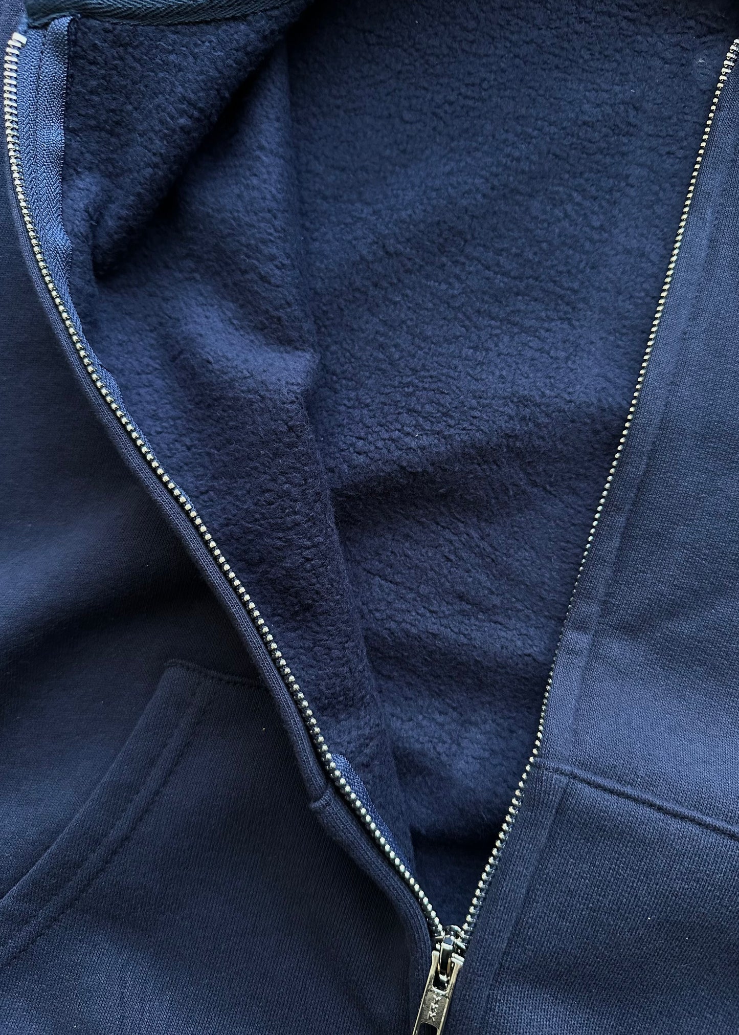 ZIP HOODIE BLANK 450 GSM - FADED NAVY