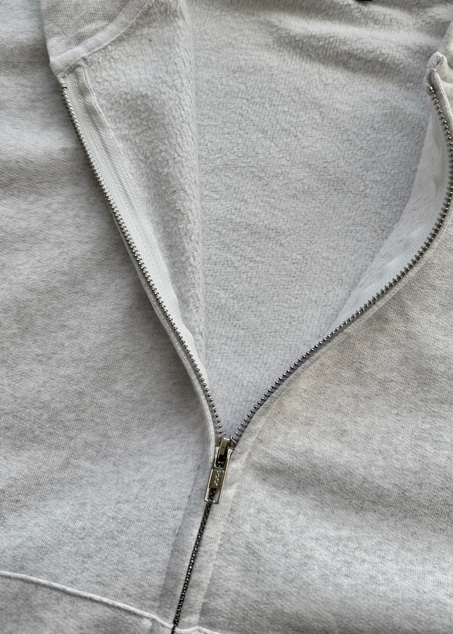 ZIP HOODIE BLANK 450 GSM - HEATHER GREY