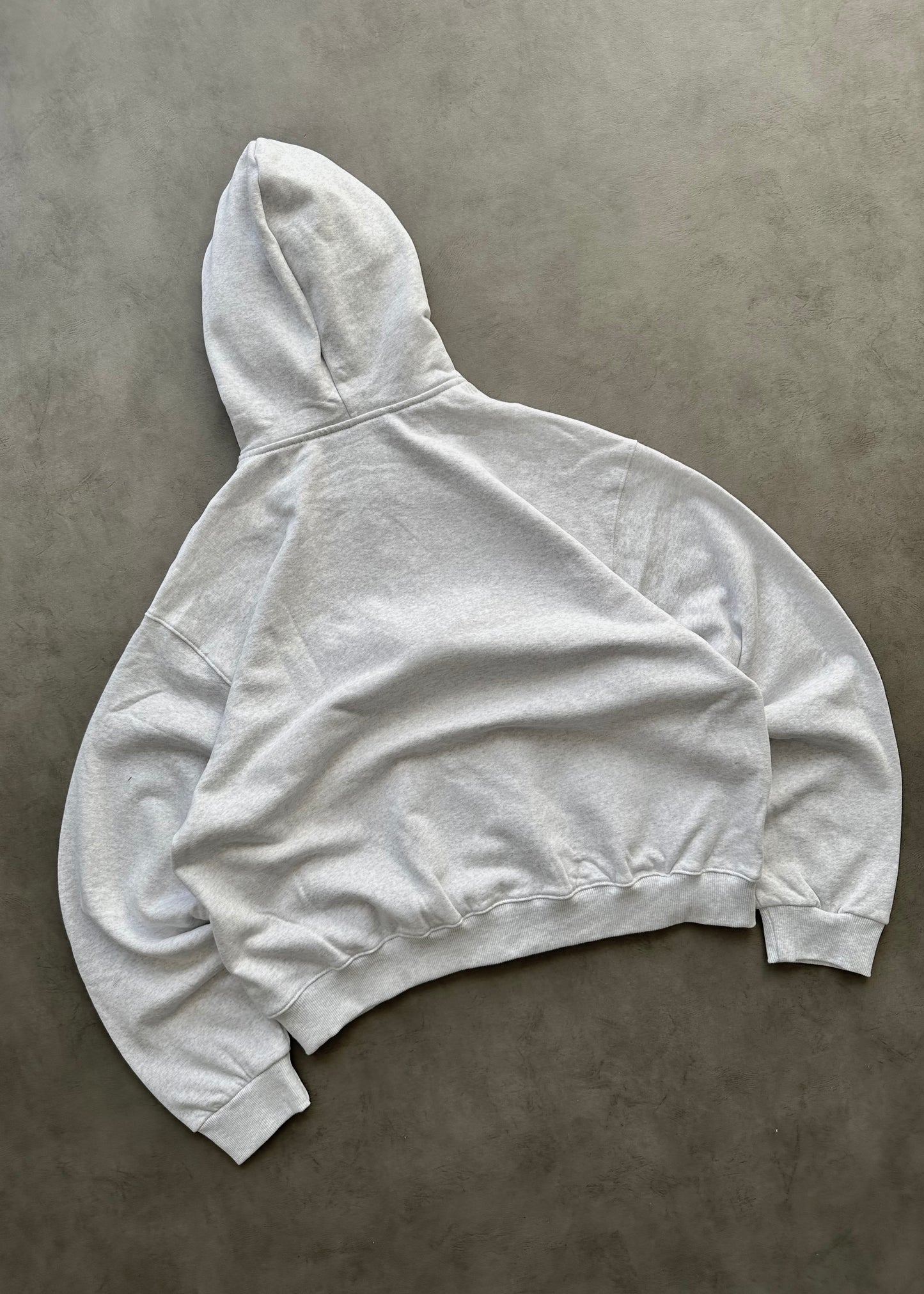 ZIP HOODIE BLANK 450 GSM - HEATHER GREY