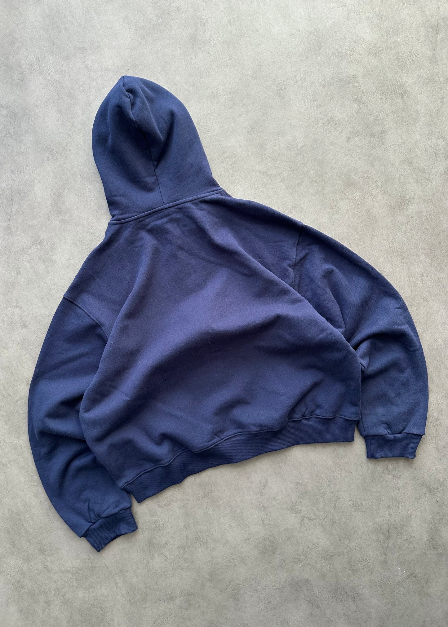ZIP HOODIE BLANK 450 GSM - FADED NAVY