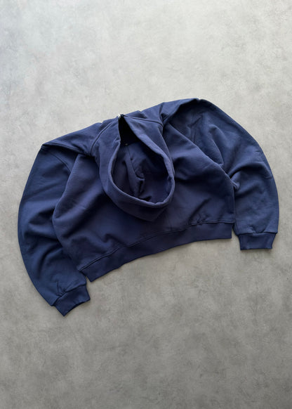 ZIP HOODIE BLANK 450 GSM - FADED NAVY