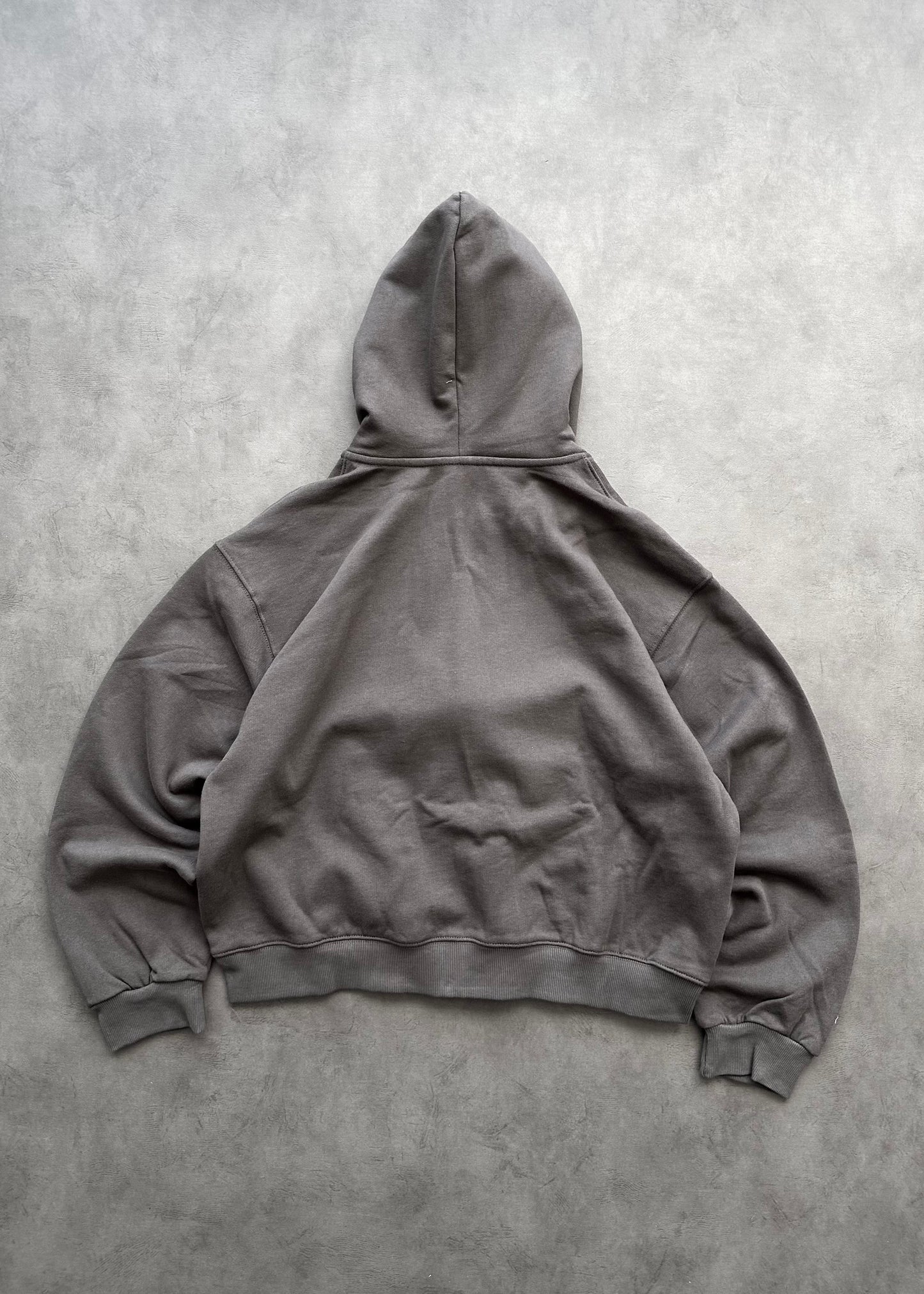 ZIP HOODIE BLANK 450 GSM - FADED CHARCOAL