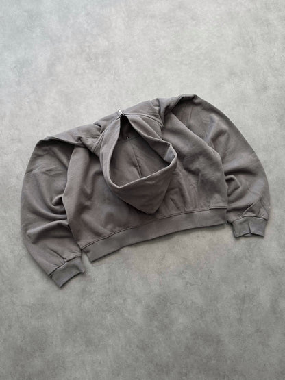 ZIP HOODIE BLANK 450 GSM - FADED CHARCOAL